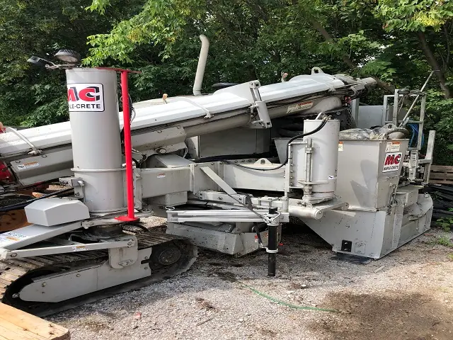 Maple-Crete curb machine