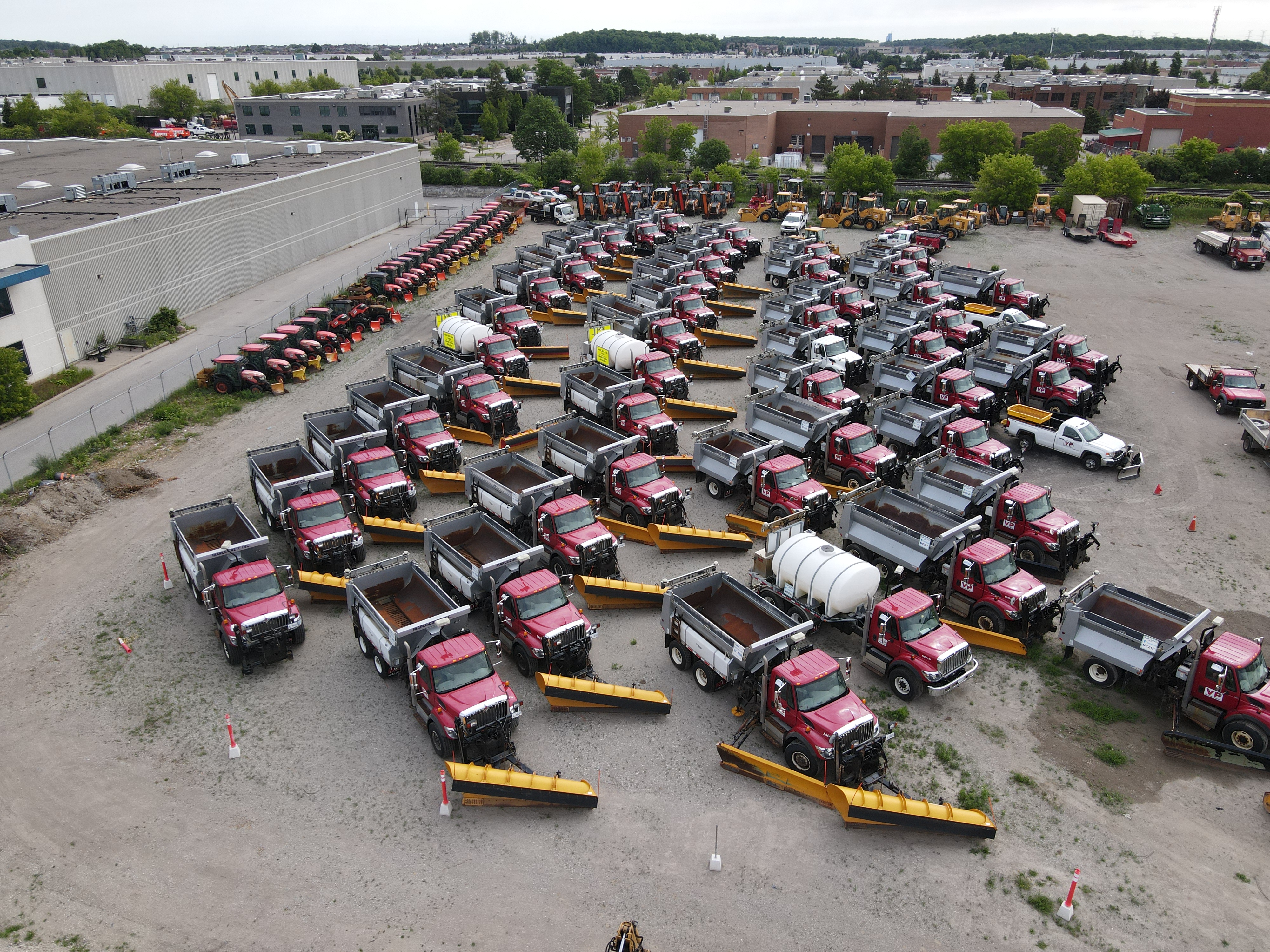 Aerial of Maple-Crete fleet