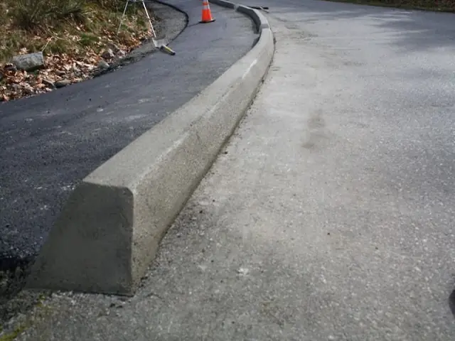 Curb and sidewalk work