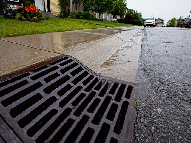 Sewer and water main work