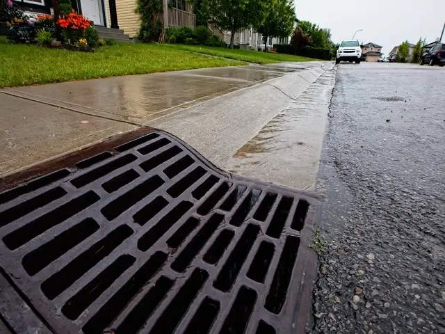 Sewer and water main work