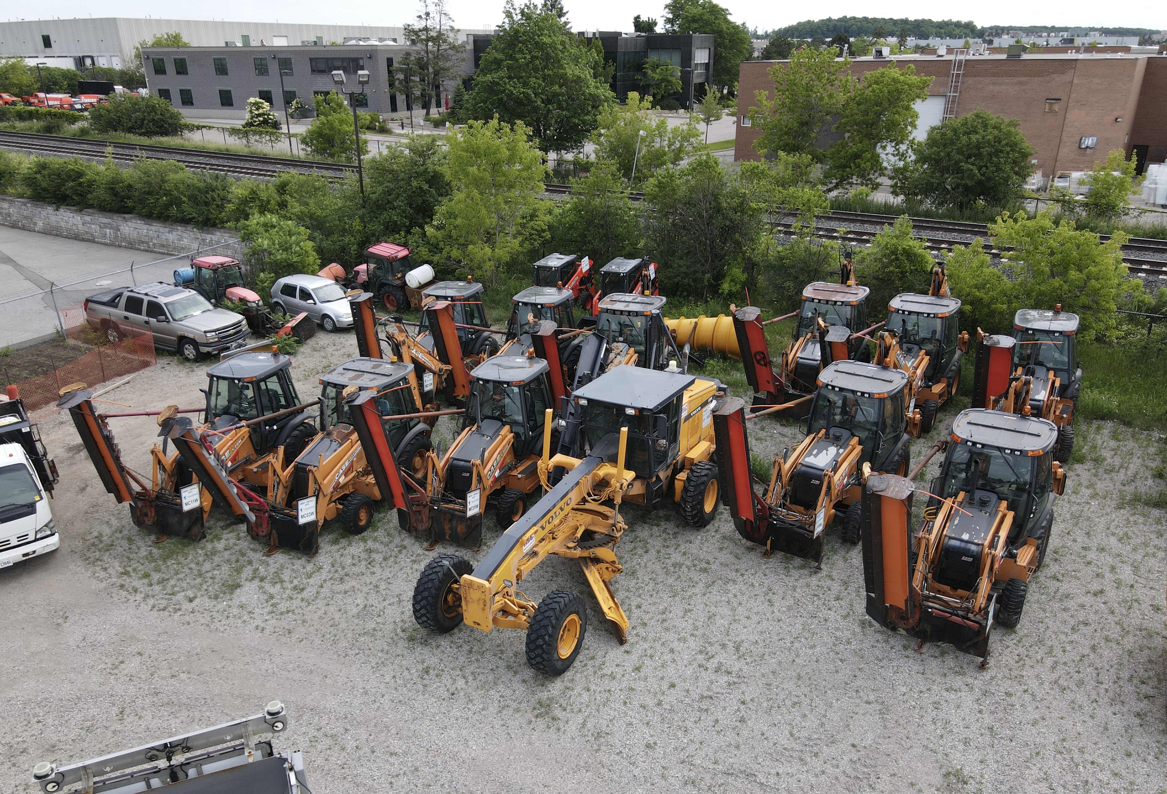 Grader at work